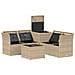 Set di divani 6 pz Beige e Grigio Chiaro - Foto miniatura 3