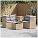Set di divani 6 pz Beige e Grigio Chiaro - Foto miniatura 6
