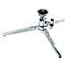 Treppiede con Testa a 3 Movimenti Altezza Max 11 cm Argento 709BR - Foto miniatura 1