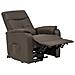 Poltrona Elettrica Marrone Per Interno Salotto Sala Da Pranzo Camera Per Anziani - Foto miniatura 3