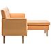 Divano A L Rivestimento In Tessuto 171,5x138x81,5 Cm Arancione - Foto miniatura 6