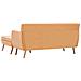 Divano A L Rivestimento In Tessuto 171,5x138x81,5 Cm Arancione - Foto miniatura 7