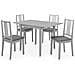 Set Per Sala Da Pranzo 5 Pz In Mdf Grigio - Foto miniatura 1