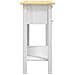 Tavolo Console in Pino Messicano Corona Bianco 90x34,5x73 cm - Foto miniatura 4