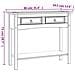 Tavolo Console in Pino Messicano Corona Bianco 90x34,5x73 cm - Foto miniatura 7