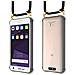 Cadorabo Catena Di Telefoni Cellulari Compatibile Con Zte Blade V8 In Nero - Coperchio Protettivo In Silicone Con Anelli D'oro, Cinturino In Corda E Custodia Staccabile - Foto miniatura 9