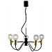 Lampadario Axon Nera / oro 5xe27 60x34cm - Foto miniatura 2