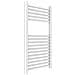 Termoarredo Bagno Scaldasalviette Acciaio Radiatore Calorifero Termosifone Bianco *** Misure : H770xl450xi400 16 Tubi - Foto miniatura 4