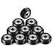 10 Stampanti V-slot Pz Modelli 3d Pulley V Slot Pom Plastica Pulley Modelli V Groove Cuscinetti A Sfera Della Puleggia Passiva Rotonda Ruote A Rulli Nero - Foto miniatura 3