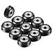 10 Stampanti V-slot Pz Modelli 3d Pulley V Slot Pom Plastica Pulley Modelli V Groove Cuscinetti A Sfera Della Puleggia Passiva Rotonda Ruote A Rulli Nero - Foto miniatura 1