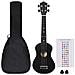 Set Ukulele Soprano con Borsa per Bambini Nera 23"" - Foto miniatura 2