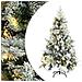 Albero di Natale con Neve Floccata LED e Pigne 195 cm PVC e PE - Foto miniatura 1