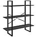 Libreria a 5 Ripiani Grigia 100x30x175 cm in Legno Multistrato - Foto miniatura 4