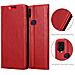 Custodia Compatibile Con Zte Blade V2020 In Rosso Mela - Coperchio Protettiva Con Chiusura Magnetica, Funzione Stand E Tasca Per Le Carte - Foto miniatura 6
