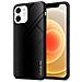 Cadorabo Custodia Compatibile Con Apple Iphone 12 Mini - Ottica A Strisce In Opale Nero - Coperchio Protettivo In Vetro Temperato E Silicone Tpu - Foto miniatura 1