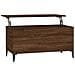 Tavolino Salotto Rovere Marrone 90x44,5x45 Cm Legno Multistrato - Foto miniatura 1