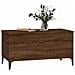 Tavolino Salotto Rovere Marrone 90x44,5x45 Cm Legno Multistrato - Foto miniatura 9