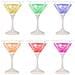 Confezione Da 6 Bicchieri Da Cocktail Martini Con 6 Colorazioni Led - Foto miniatura 1