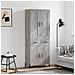 Credenza Grigio Sonoma 69,5x34x180 Cm In Legno Multistrato - Foto miniatura 1