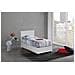 Letto Singolo Brigida, Letto Contenitore Con Rivestimento In Ecopelle, 100% Made In Italy, Apertura Frontale, Adatto Per Materasso Cm 80x190, Bianco - Foto miniatura 1