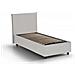Letto Singolo Brigida, Letto Contenitore Con Rivestimento In Ecopelle, 100% Made In Italy, Apertura Frontale, Adatto Per Materasso Cm 80x190, Bianco - Foto miniatura 3
