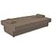 Divano Letto Ramon, Divano Letto Contenitore A 3 Posti Con 2 Cuscini Inclusi, Sofà Da Soggiorno In Tessuto Imbottito Con Apertura Click-clack, 181x81h88 Cm, Beige - Foto miniatura 4