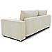 Divano Trasformabile A 3 Posti In Tessuto Di Velluto A Coste Beige Con Box Contenitore - 239 X 86 X Altezza 85 Cm - Foto miniatura 1