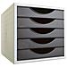 Archivotec Serie 4000 Classificatore Modulare Archivotec Serie 4000 5 Cassetti Din A4 Nero 34 X 27 X 26 Cm - Foto miniatura 1