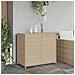 Armadietto Portaoggetti Giardino Beige 83x45x76 Cm Polyrattan - Foto miniatura 3