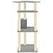 Albero Per Gatti Con Tiragraffi In Sisal Grigio Chiaro 123 Cm - Foto miniatura 3