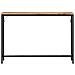 Tavolo Consolle 110x30x75cm Legno Massello Mango Grezzo E Ferro - Foto miniatura 2