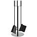 Set Attrezzi Per Caminetto 4 Pz 22x59 Cm In Acciaio - Foto miniatura 2