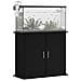 Supporto per Acquario 81x36x73 cm in Legno Multistrato Nero - Foto miniatura 3