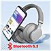 Cuffie Bluetooth Con Riduzione Del Rumore Autonomia 30 Ore, Grigio - Foto miniatura 3