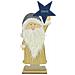 Statua Babbo Natale In Legno Cm 61 Con Stella - Foto miniatura 1