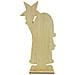 Statua Babbo Natale In Legno Cm 61 Con Stella - Foto miniatura 2