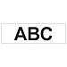 Gloss Non-Laminated Labelling Tape - 12mm, Black /White nastro per etichettatrice TZ - Foto miniatura 1