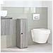 Mobile da Bagno con Portarotolo Grigio Sonoma 20,5x22x72 cm - Foto miniatura 3