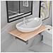 Set Mobili Da Bagno 2 Pz Ceramica Rovere - Foto miniatura 8