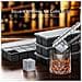 Vaschetta Per Cubetti Di Ghiaccio Quadrata In Silicone Con Coperchio - Stampo Per Ghiaccio A Facile Rilascio Per Whisky   8-griglia - Foto miniatura 5