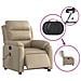 Poltrona Reclinabile Massaggio Elettrica Cappuccino Similpelle - Foto miniatura 6