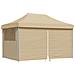 Tendone per Feste Pieghevole Pop-Up con 4 Pareti Beige - Foto miniatura 1