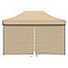 Tendone per Feste Pieghevole Pop-Up con 4 Pareti Beige - Foto miniatura 3