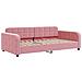 Divano Letto Estraibile con Cassetti Rosa 100x200 cm Velluto - Foto miniatura 6