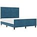 Rete letto  Blu scuro 140x190 cm Velluto - Foto miniatura 1