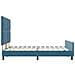 Rete letto  Blu scuro 140x190 cm Velluto - Foto miniatura 9