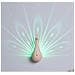 Lampada D'atmosfera A Forma Di Pavone Arcobaleno: Proiezione E Controllo Touch Pink - Foto miniatura 4