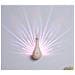Lampada D'atmosfera A Forma Di Pavone Arcobaleno: Proiezione E Controllo Touch Pink - Foto miniatura 5