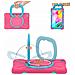 Custodia Per Samsung Tab A 8.0"" T290 T295 Con Supporto E Tracolla Rosa - Foto miniatura 2