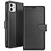 Custodia A Portafoglio Per Iphone 12 E 12 Pro Con Supporto E Linguetta Magnetica, Nero - Foto miniatura 1